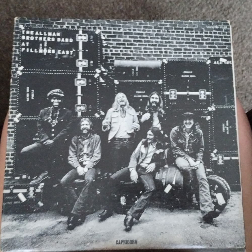 Allman Brothers "Fillamore East" Vinyl Record Rare Pink label 2LP